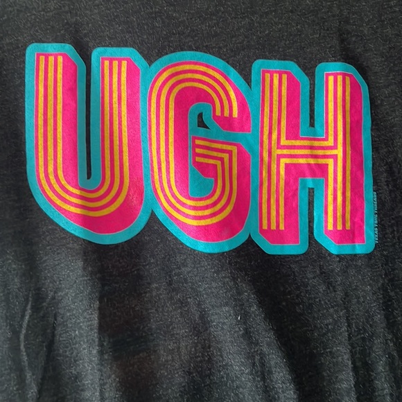 Texas True Threads graphic t-shirt “UGH” XL gray tee soft casual lounge wear - Picture 6 of 8